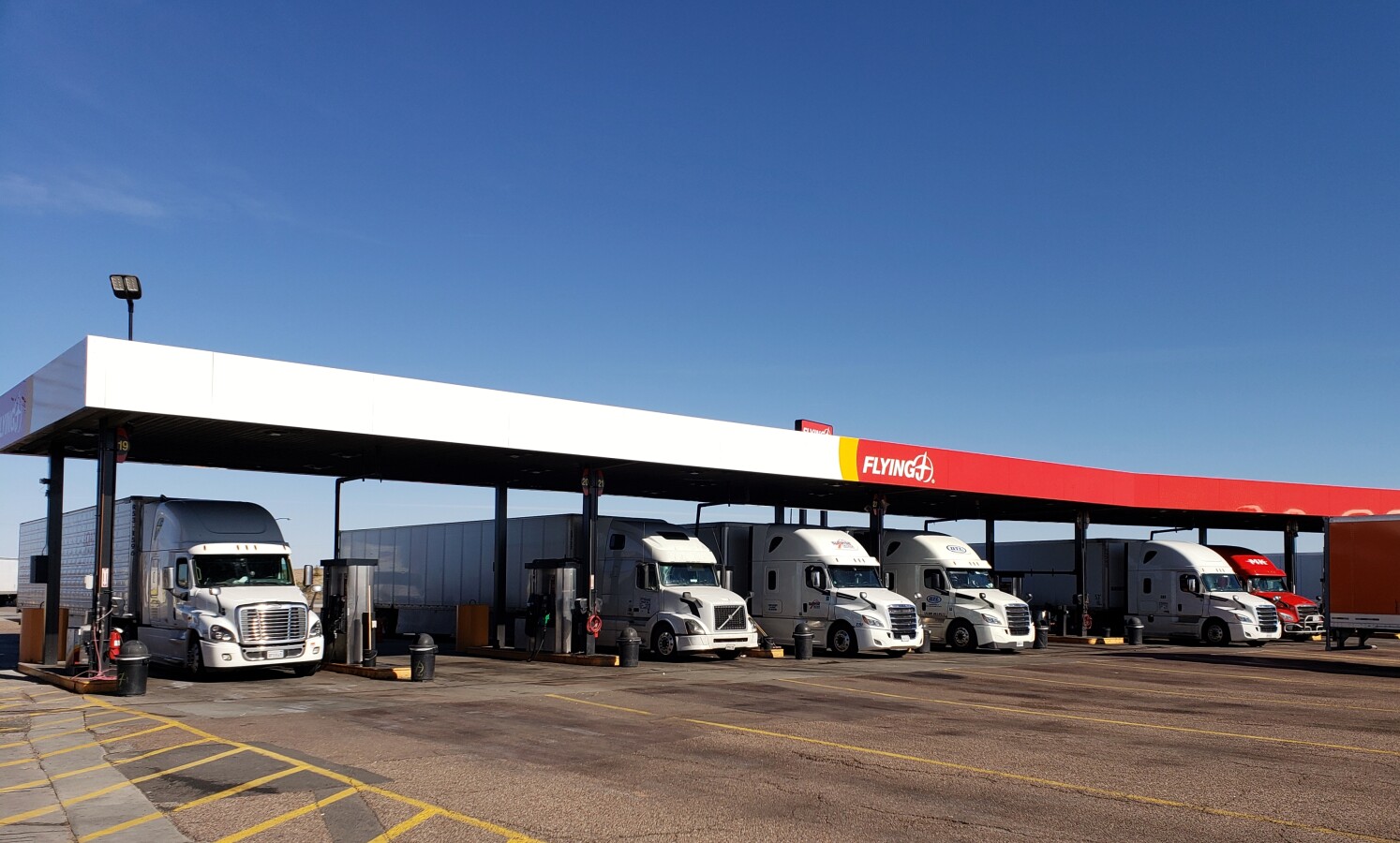 Diesel fuel lanes