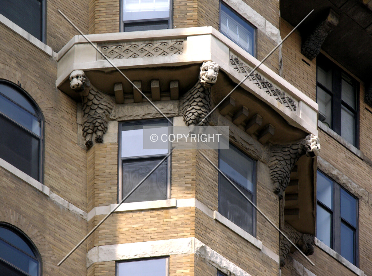Gargoyles on the southwest corner