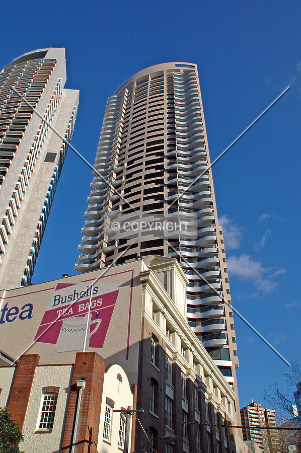Looking up the north side