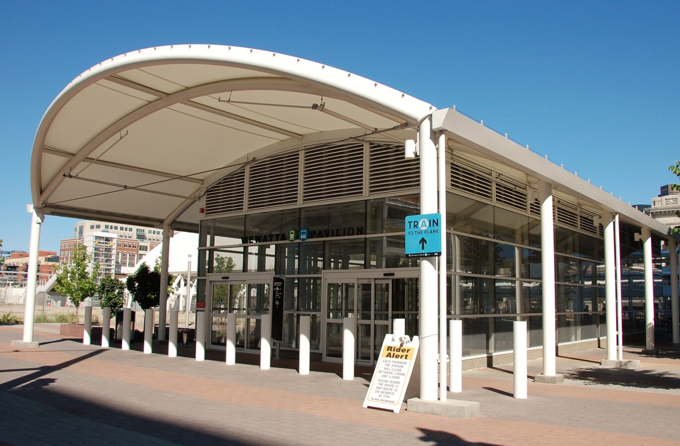 Wewatta Street entrance to the underground bus terminal