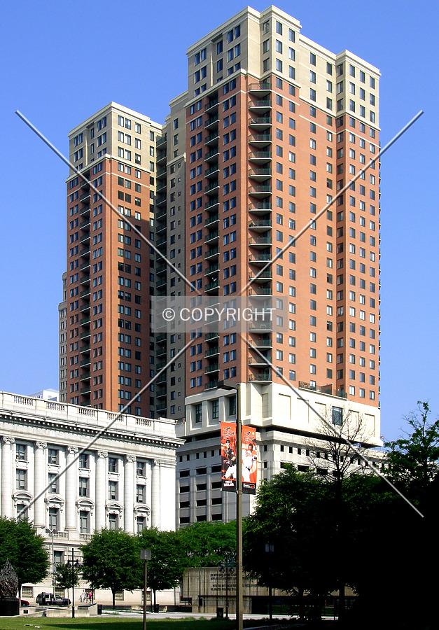 From East Lombard Street to the southeast