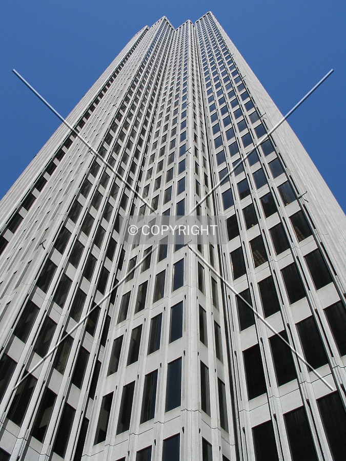 Looking up from the southwestern corner