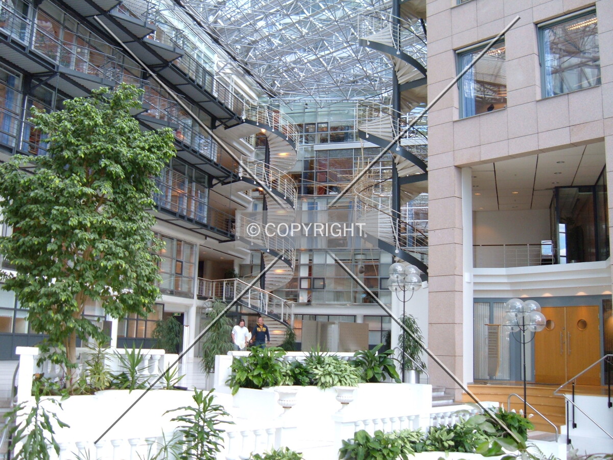Lobby and indoor atrium view