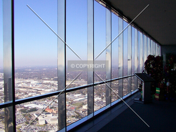Observation deck windows