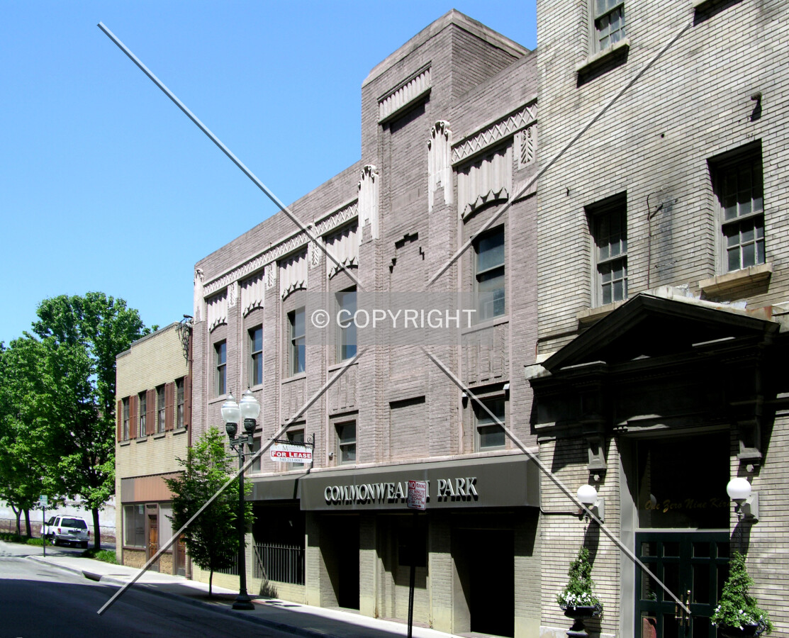 From the southeast across Kirk Avenue