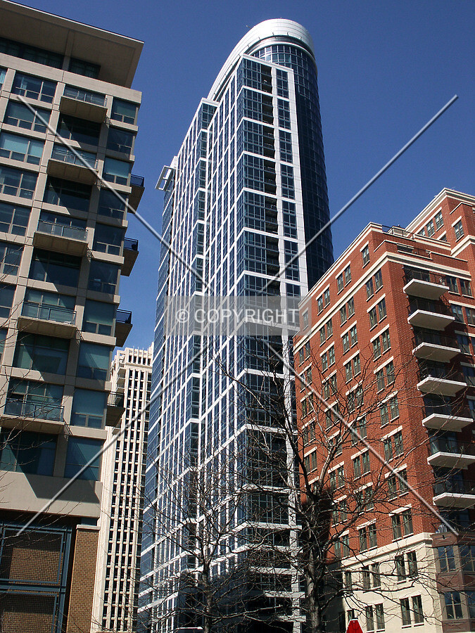 Looking up from the corner of 13th and Indiana