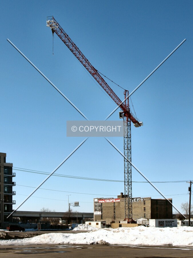 Tower crane from the northeast