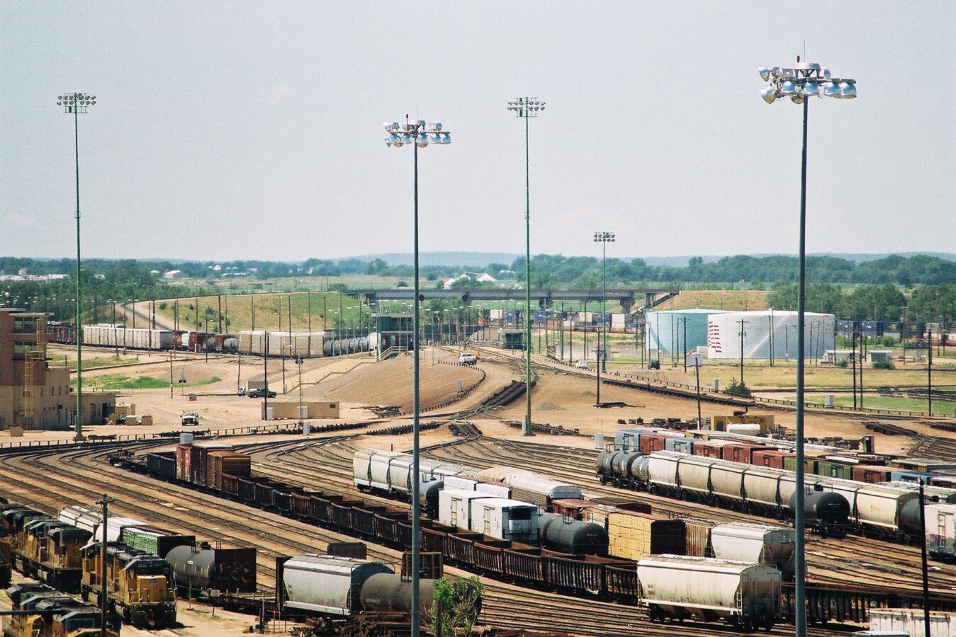 View of the east bound hump yard