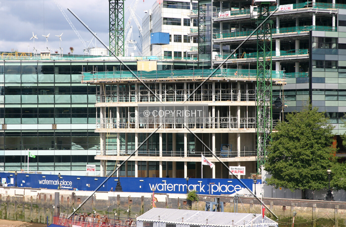 Elevated view of the centre from London Bridge