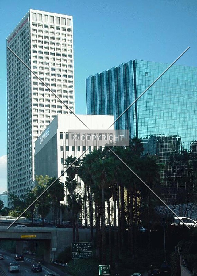 The building towers above others