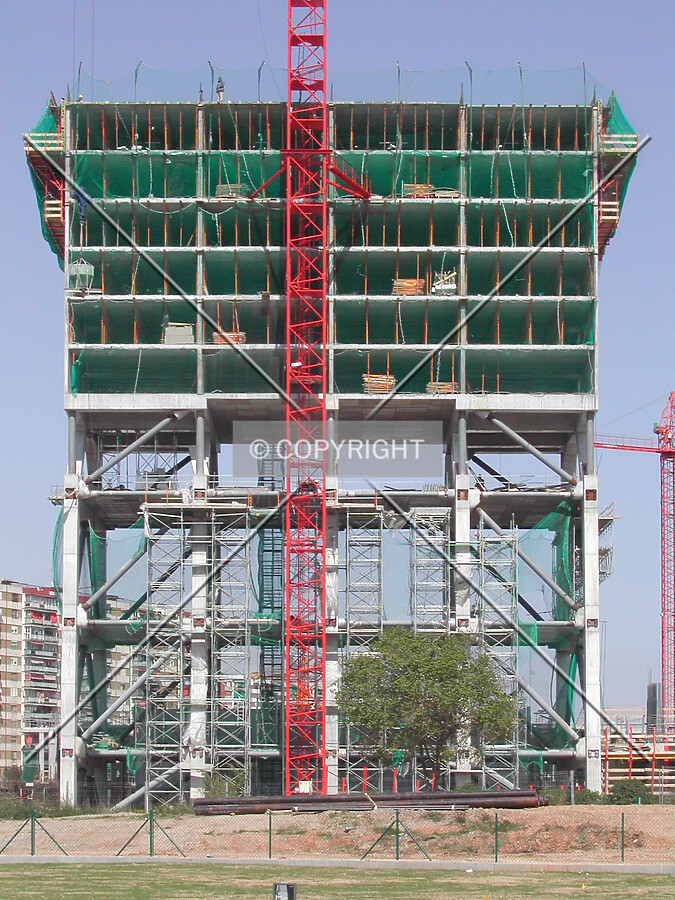 Close view of the whole building from east