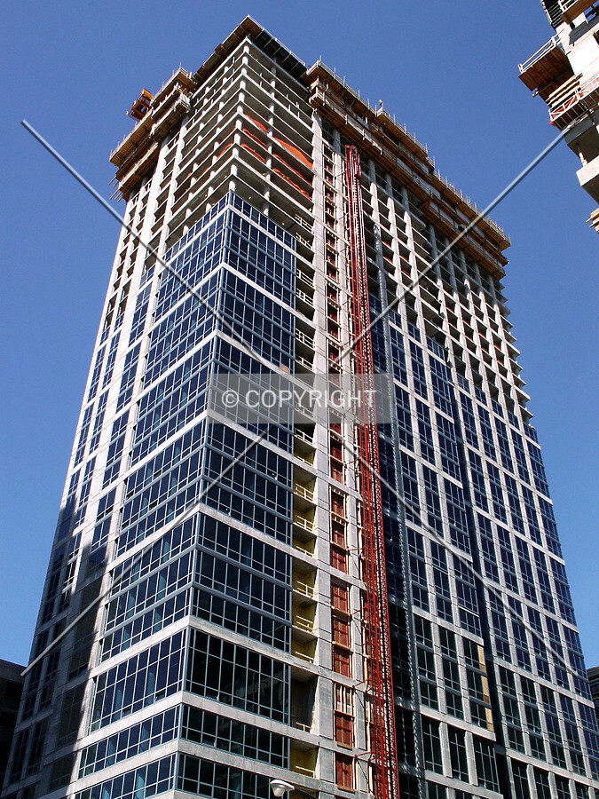 Looking up from the southwest