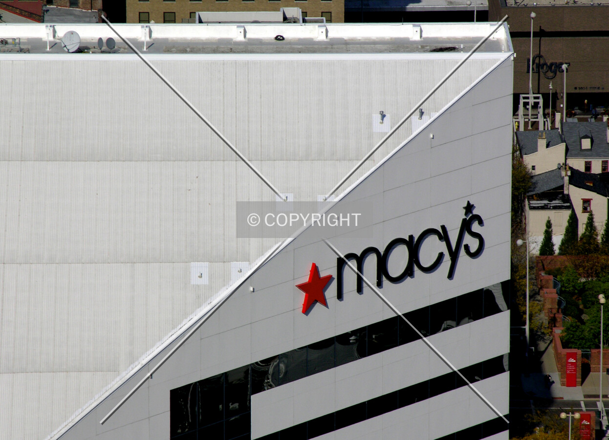 Signage on the upper southeast corner