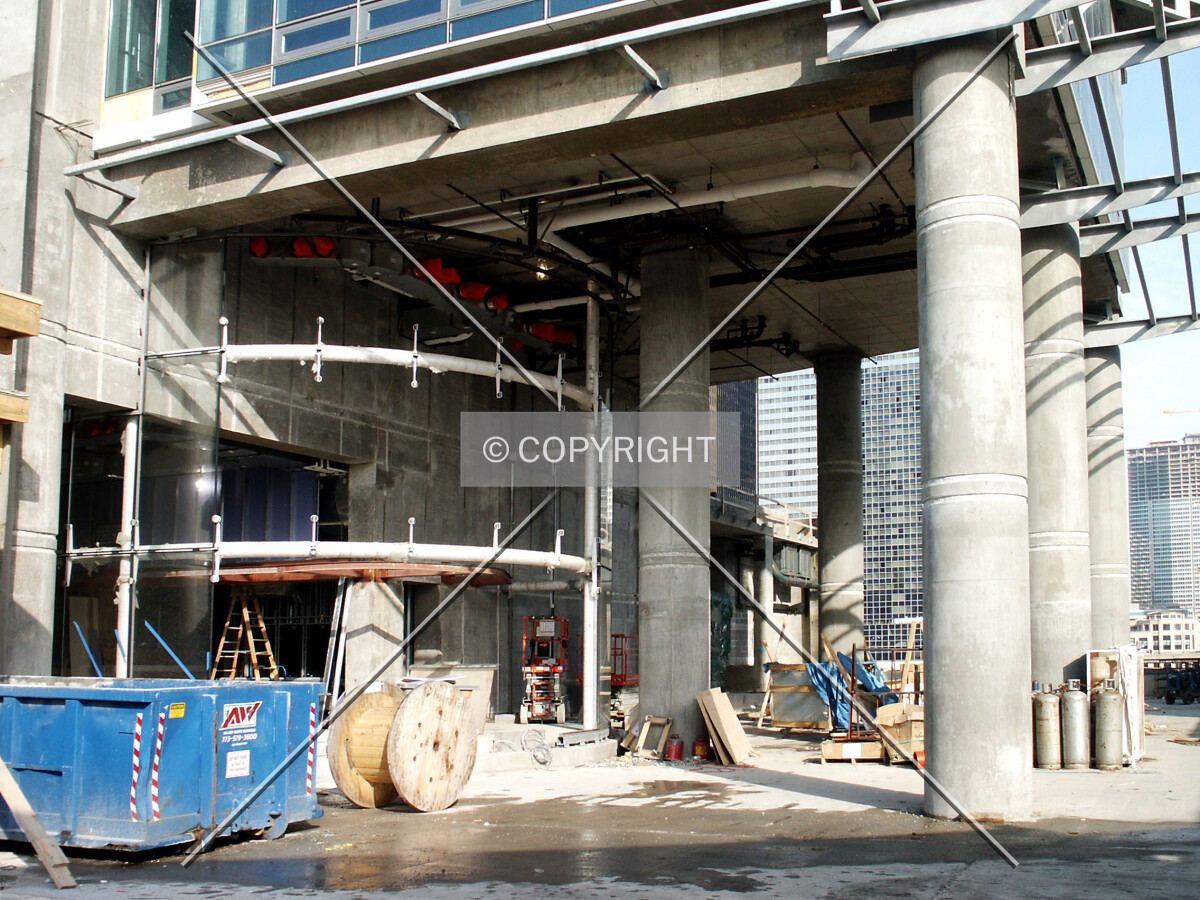 Under the eastern carport