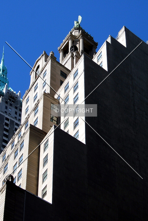 View from the south on Wall Street