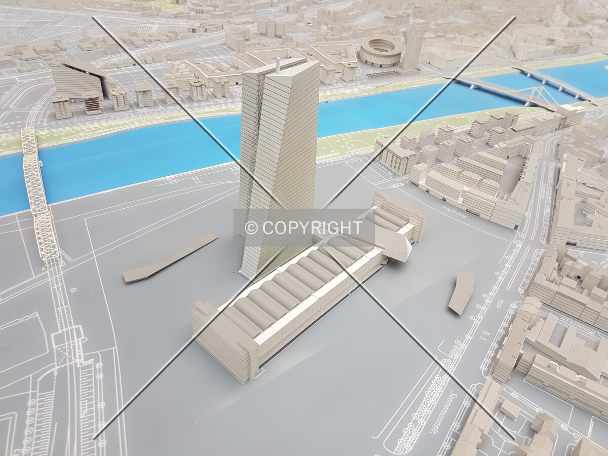 Frankfurt city model in the planning department
