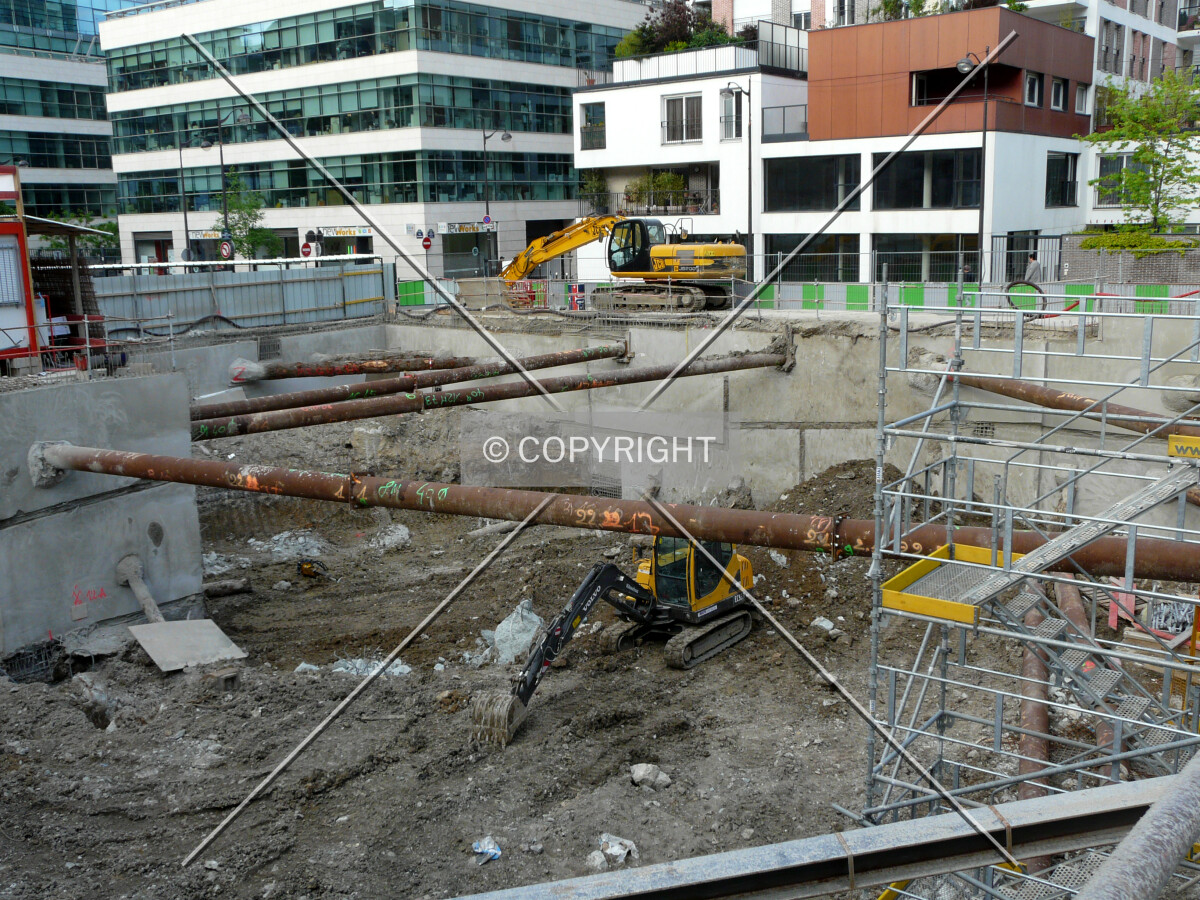 From the west corner of the site