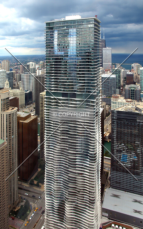 Looking north from Blue Cross Blue Shield Tower