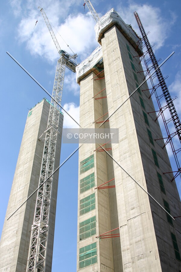 Looking up the concrete cores