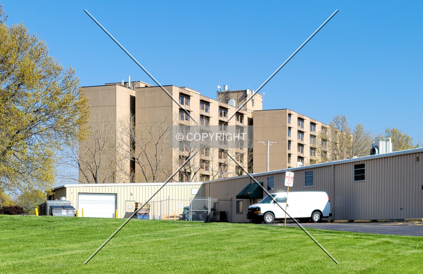 From the northwest; April 24, 2021