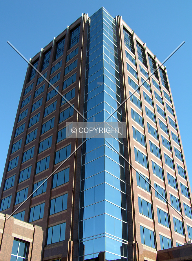 Looking up the southwest corner
