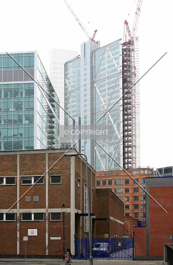 View east from Clifton Street