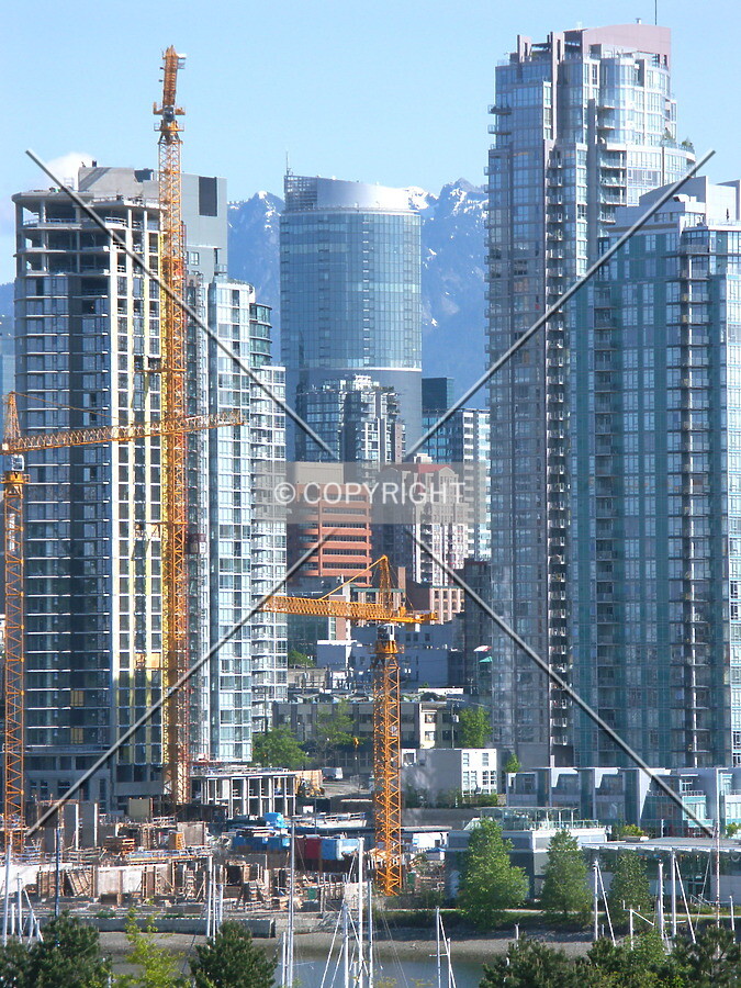 One Wall Centre framed by new Beach Crescent high-rises