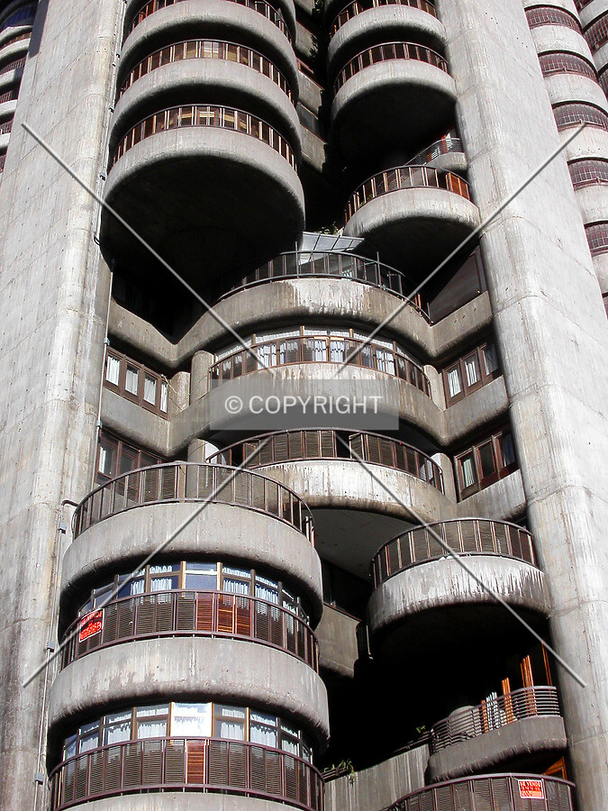 Looking up to the south-western corner