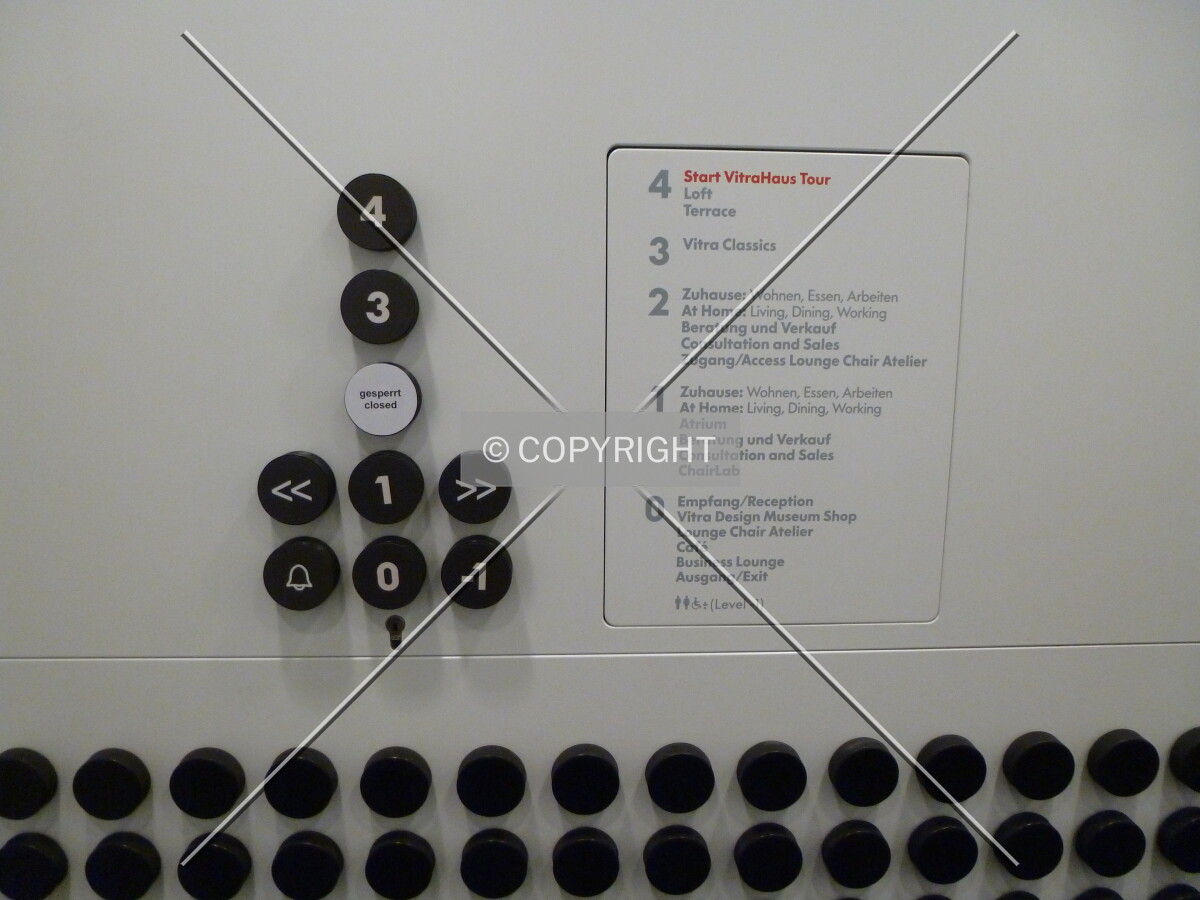 Elevator inside VitraHaus