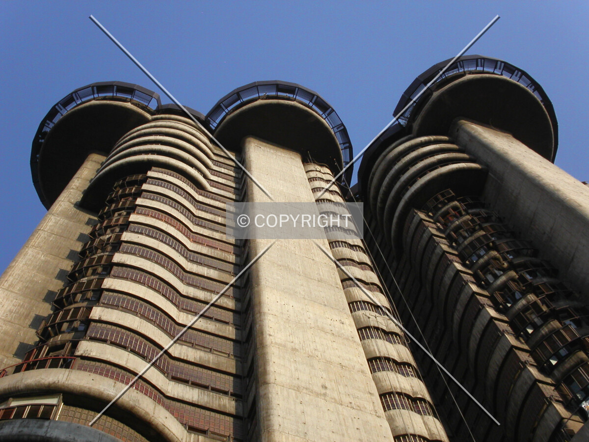 Looking up from the east