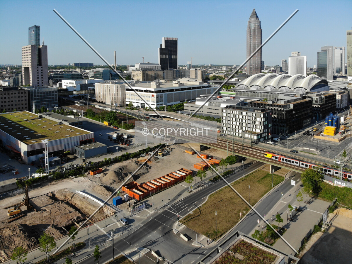 View over the Messe area