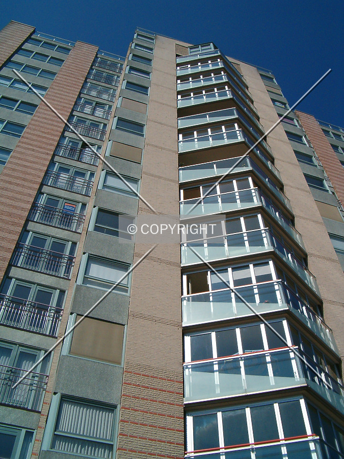 Looking up from the south