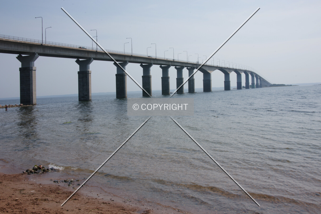 The bridge as seen from a parking place nearby Kalmar