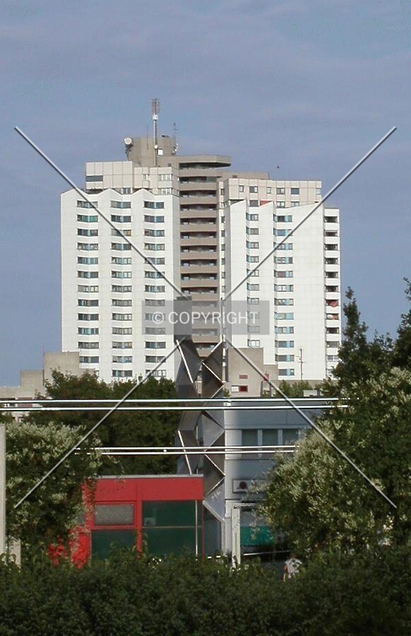 Distant view of the building