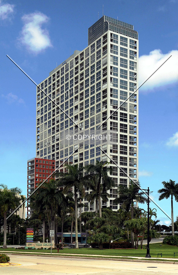 View from the southwest across Brickell Avenue