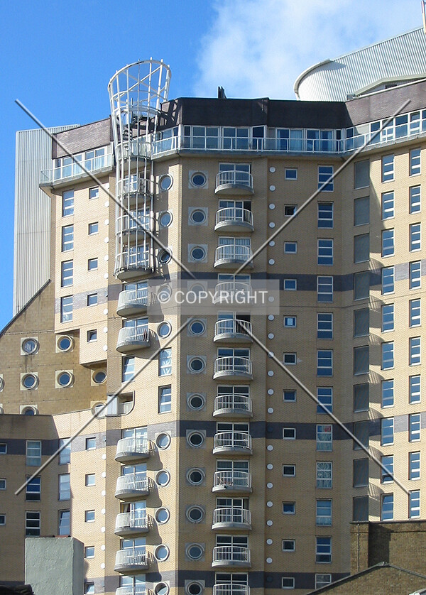 View of the elevational treatment