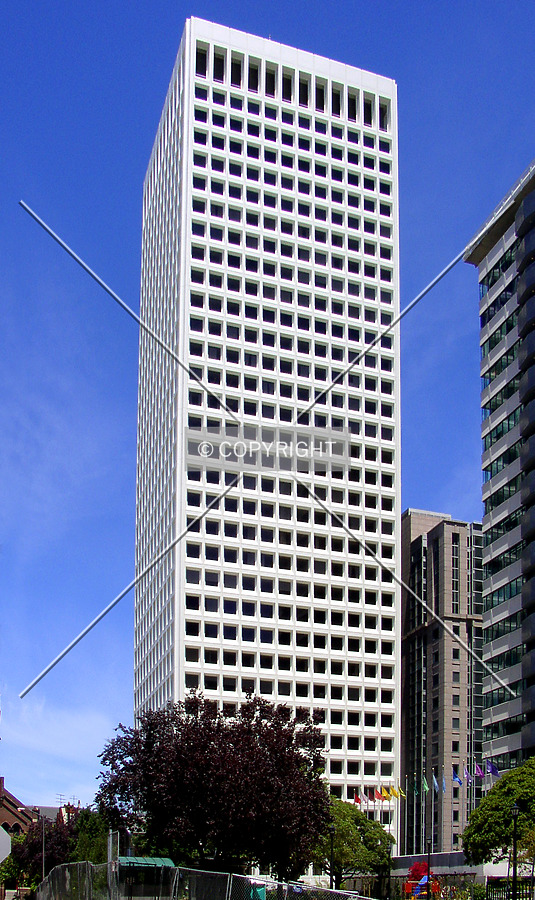 Looking northeast from Pine Street