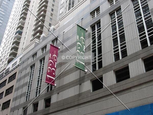 Signs above the ground floor