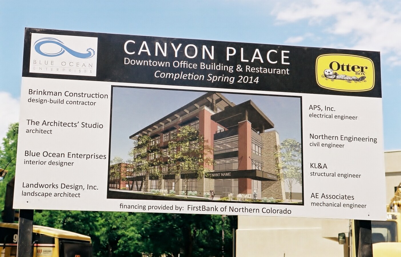 Construction signage