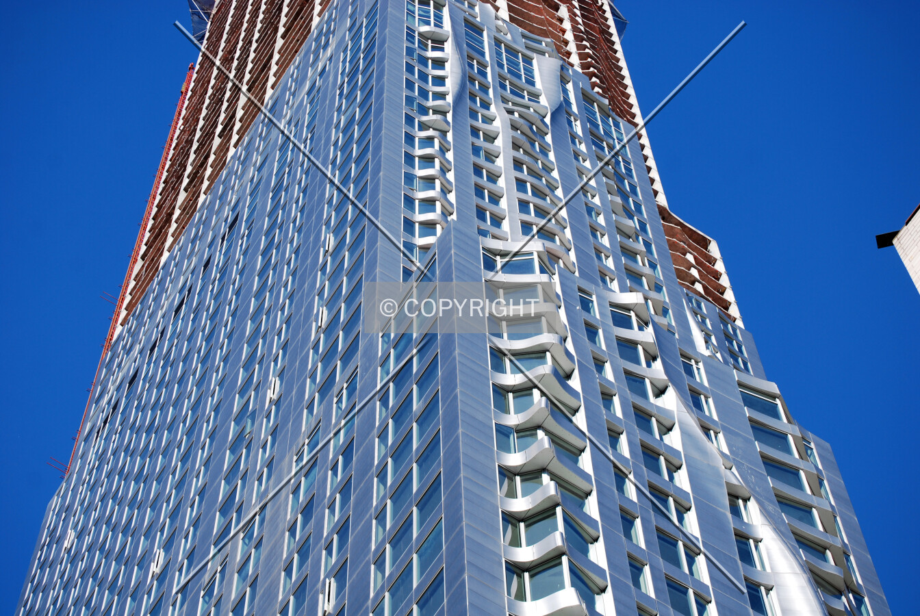 Looking up from the south