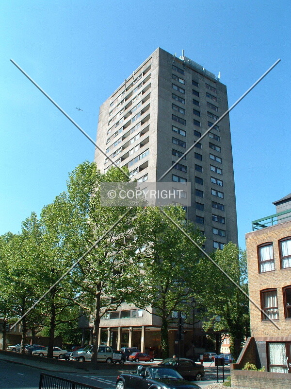 Looking up from the Southeast