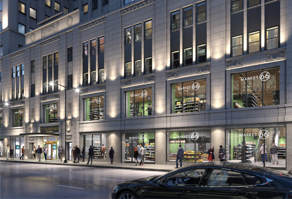 Previous rendering of proposed renovations