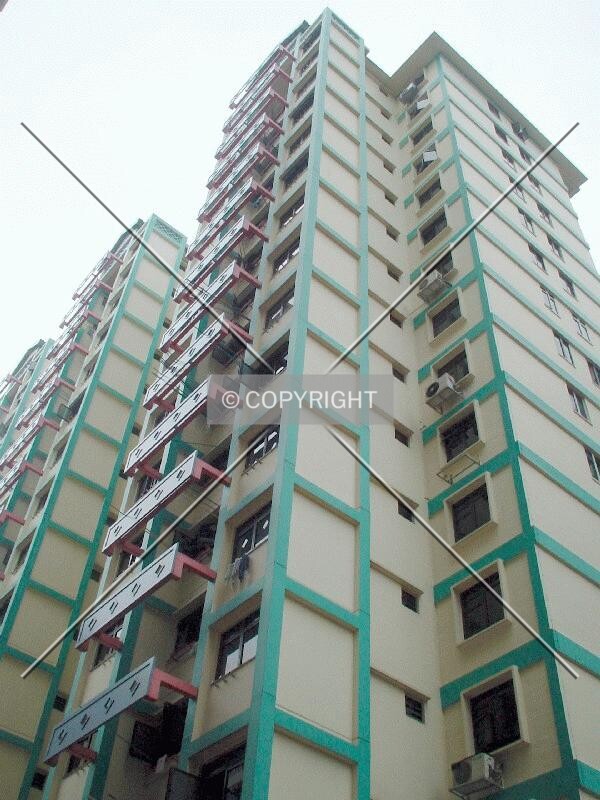 View of block from the west