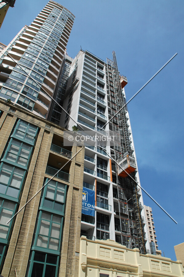 Looking up from Pitt Street