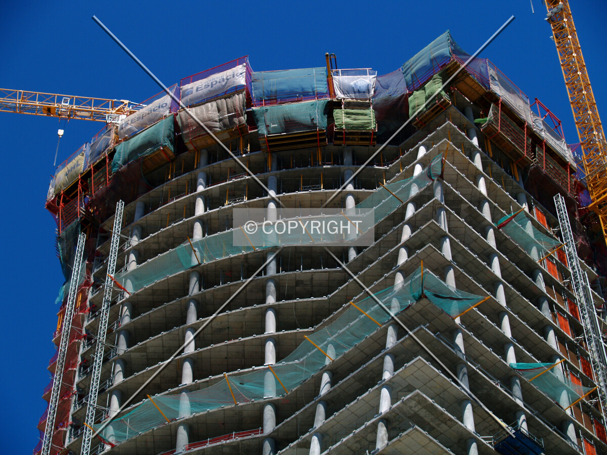 Looking up to the top floors