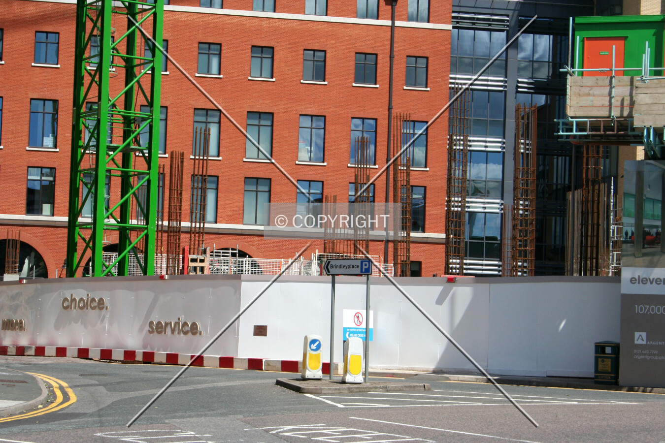 Looking at the construction progess