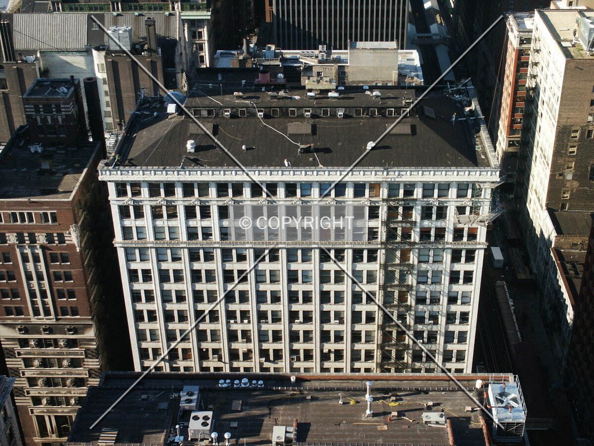 Looking down from the Pittsfield Building's tower