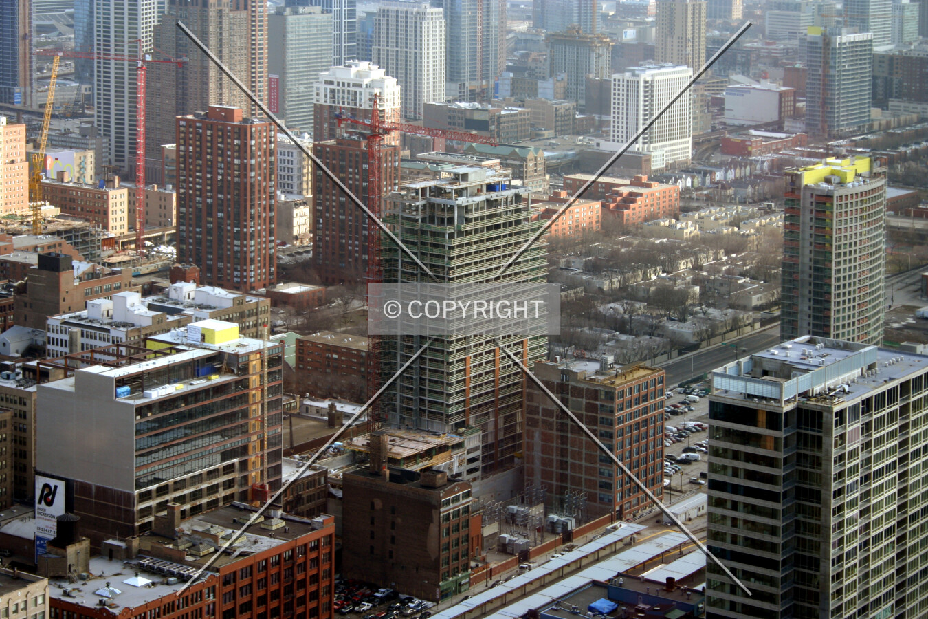 View from the 311 South Wacker skylobby