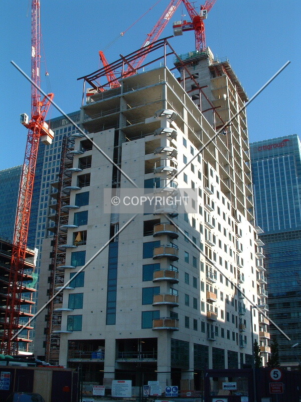 The lower roof portion is being constructed as work continues