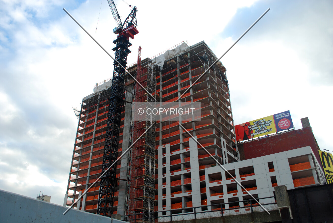 Looking up from 11th Avenue